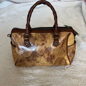 Patricia Nash Tan and Brown Satchel